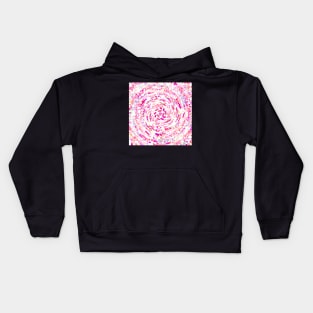 Twirl of Pink Diamond Arrows Kids Hoodie